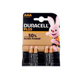 Duracell Plus Power Pilas Alcalinas AAA LR03/MN2400 4 Unidades